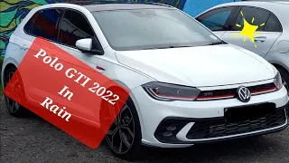 New Polo GTI 2022,  scenic drive in rain. Cape Town outskirts to Century city.