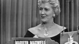 What's My Line? - Marilyn Maxwell (May 10, 1953)