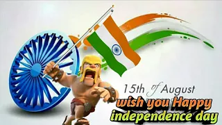 Clash of clans barbarian  hoisting Indian National flag - Exclusive | 71th Independence Day