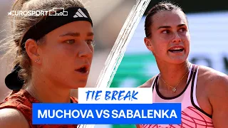 What A Battle! Muchova & Sabalenka Produce ANOTHER Superb Tie Break In The Second Set! | Eurosport