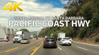 [Full Version] Driving Pacific Coast Highway From Santa Monica to Santa Barbara, California, USA, 4K