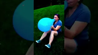 Balloon  Blow To Pop #shorts