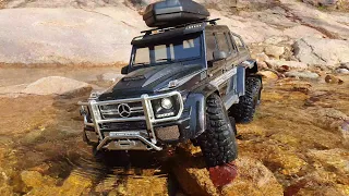 Traxxas TRX6 Mercedes Benz G63 AMG 6X6/Valley Rock Crawling.