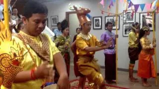 Asian Culture, Cambodian traditional dance on khmer new year