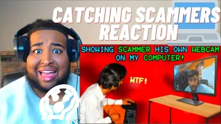 SCAMMERS CAUGHT LACKING!!! | SHOWING A SCAMMER HIS OWN WEBCAM ON MY COMPUTER! (REACTION)