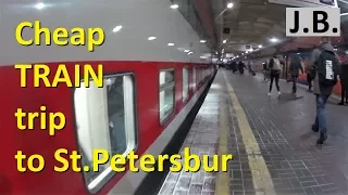 From Moscow to St. Petersburg train trip for 22€