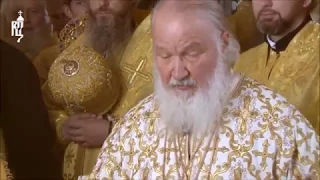 Orthodox Patriarch of Moscow serves Divine Liturgy - Arzamas Cathedral