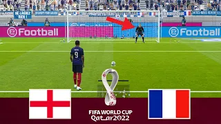 England vs France - Penalty Shootout - FIFA World Cup 2022 - eFootball PES Gameplay