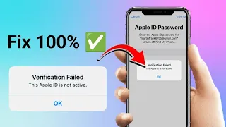 How to Fix Verification Failed this Apple ID is Not Active||How to Activate Your Apple ID Not Active