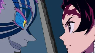 Demon slayer season 3 Tanjiro&Giyu VS Akaza//fan animation//