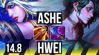 ASHE & Yuumi vs HWEI & Bard (ADC) | 700+ games, 9/5/16 | EUW Master | 14.8