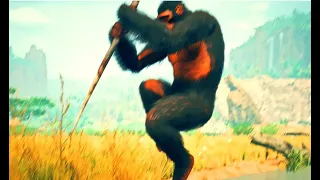 Apes Solo Hunting Stegotetrabelodon in Ancestors: The Humankind Odyssey