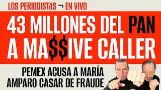 #EnVivo ¬ #LosPeriodistas ¬ 43 millones del PAN a Massive Caller ¬ El escándalo Casar