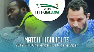 Aruna Quadri vs Thiago Monteiro | 2019 ITTF Nigeria Open Highlights (1/4)