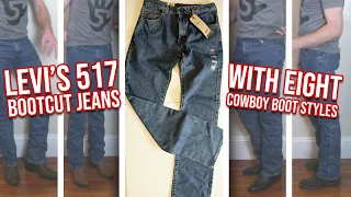 Are Levi's 517 bootcut jeans meant for cowboy boots??