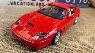 Ferrari 550 Maranello (1996) Scale 1:18 Model Car Review Diecast Red Ferrari