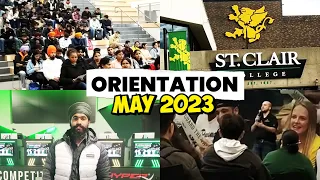 ST. CLAIR COLLEGE WINDSOR ORIENTATION MAY 2023 | INTERNATIONAL StUDENT VLOG