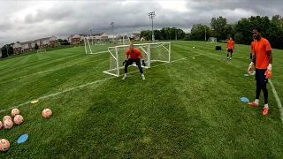 Syracuse University Men's Goalkeeper Training - Blocking and Close Range - 9-11-2023