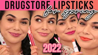 You'll ACTUALLY Want to Wear These!! 8 BEST Drugstore Lipsticks for Spring 2022