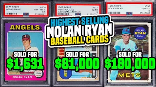TOP 20 Nolan Ryan Baseball Cards Recently Sold Worth Big Money - #baseballcards