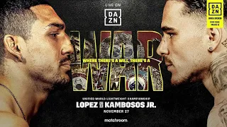 TEOFIMO LOPEZ vs. GEORGE KAMBOSOS / BRANDON FIGUEROA vs. STEPHEN FULTON - FIGHTBEAT LIVE STREAM!!!