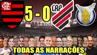 Todas as narrações - Flamengo 5 x 0 Athletico-PR | Campeonato Brasileiro 2022