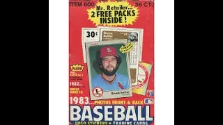 1983 Fleer Baseball Box Unboxing! What's in the Box?