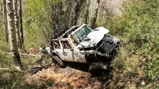 Rolled Jeep On The Mountain