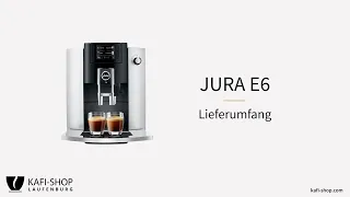 JURA E6 Kaffeevollautomat (Modell 2020) - Lieferumfang