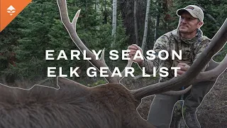 Trail Kreitzer's 2022 Early Season Archery Elk Gear List