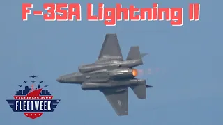 F-35A Lightning II .. San Francisco Fleet Week 2019 (4K)