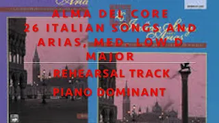 Alma del core  - Solo Rehearsal Track, (med. low), Key of D major