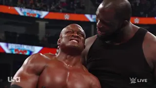 Bobby Lashley Returns & Clashes With Omos - WWE Raw 3/28/22 (Full Segment)