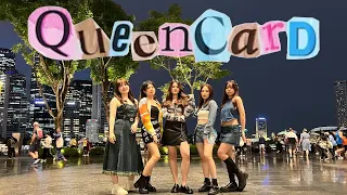 [KPOP IN PUBLIC] (여자)아이들((G)I-DLE) - '퀸카 (Queencard)' DANCE COVER in SINGAPORE