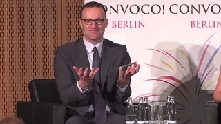 CONVOCO! Lecture Berlin 2017, Jens Spahn, Corinne M. Flick und Wolfgang Fink