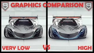 ASPHALT 9: ALL GRAPHICS SETTINGS COMPARISON - Very low VS Medium VS High