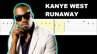 Kanye West - Runaway (Easy Guitar Tabs Tutorial)