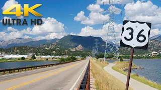 Colorado Rocky Mountain Scenic Drive to Estes Park & Rocky Mtn. National Park 4K