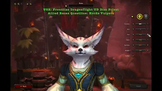 Allied Races: Horde: Vulpera Questline