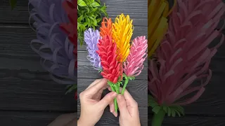 How to make EASY Paper Flowers DIY Paper Craft Ideas Tutorial