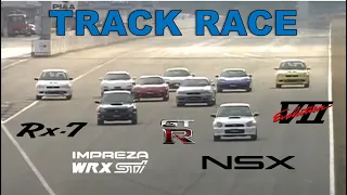 Track Race #45 | Impreza vs EVO 7 vs NSX vs RX-7 vs GT-R