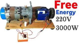 Free Energy Generator With 1kw Alternator and Water Pump Motor 100% Real