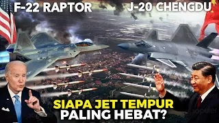 Bakal Bertemu Di Medan Pertempuran Rusia-Ukraina? Adu Kekuatan Jet F-22 Raptor vs J-20 Chengdu
