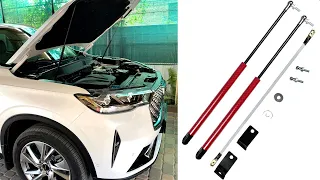 Установка гидроупоров капота БЕЗ СВЕРЛЕНИЯ Haval H6 3 поколения.(Installing bonnet stops Haval H6)