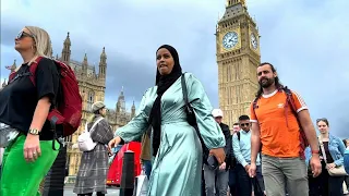 🇬🇧🍁🍂🌰🐿️ LONDON AUTUMN WALK 2023, CITY OF LONDON, SOUTHBANK, BIG BEN, LONDON IN FALL, 4K60FPS HDR