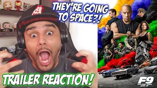 FAST AND FURIOUS 9 (TRAILER #2) REACTION || THEY'RE GOING TO SPACE!?!?