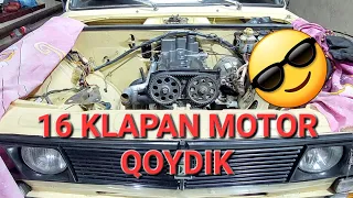 Vaz 2106 ga 16 klapanlik motor qo'ydik.