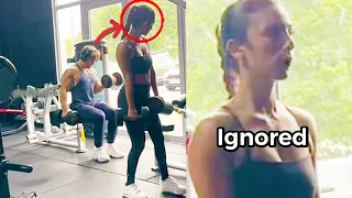 Funny Man IGNORES Gym Girl With Clever Trick!