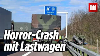 Zwei Bundeswehrsoldaten sterben bei Horror-Crash auf A2