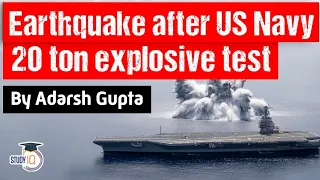 USS Gerald R Ford Full Ship Shock Trial creates 3.9 magnitude earthquake - Defence Current Affairs